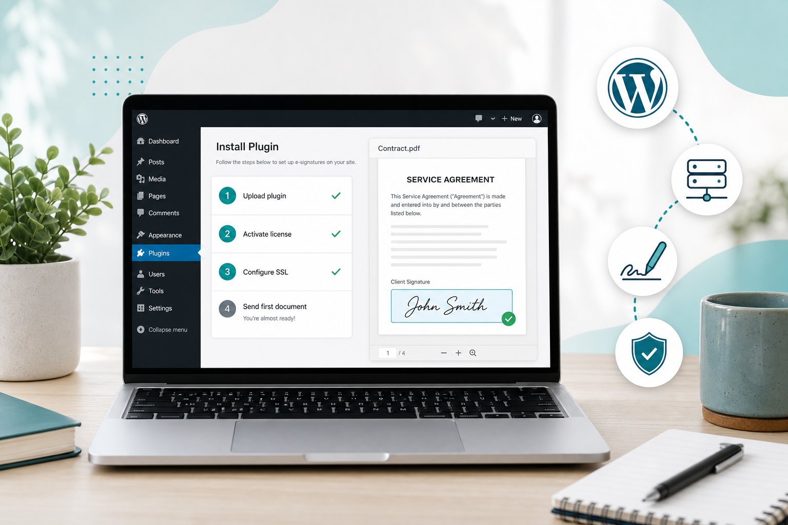 How to Set Up Self-Hosted E-Signatures on WordPress (2026 Guide)